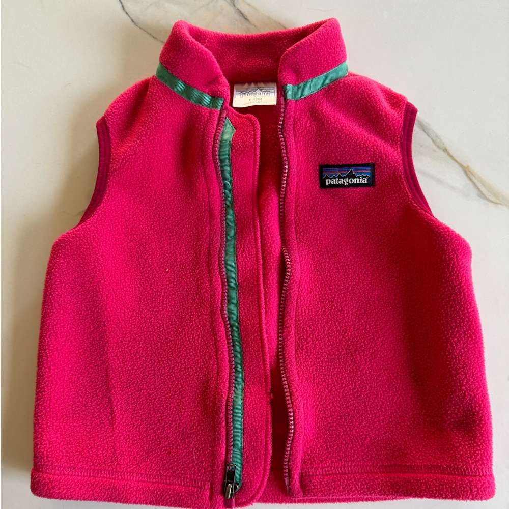 Patagonia Pink Fleece Vest